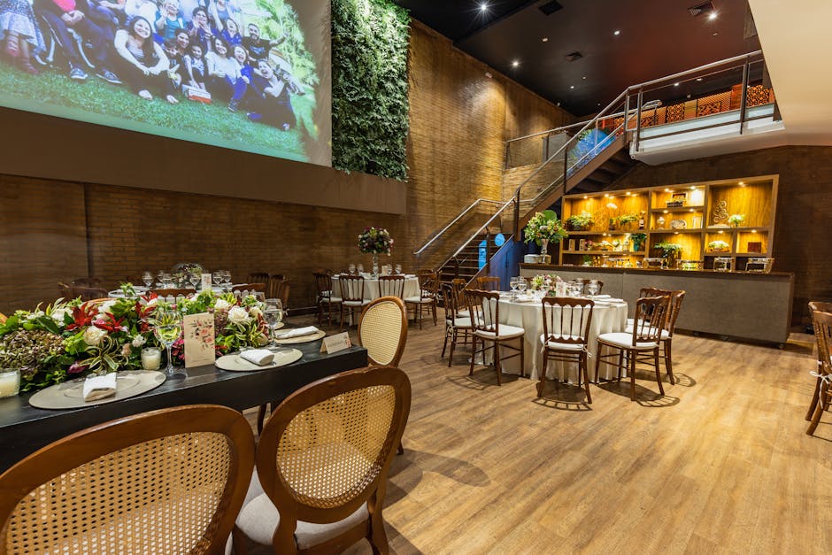 Elegant interior of FluxHall Events venue with luxurious seating and entertainment areas